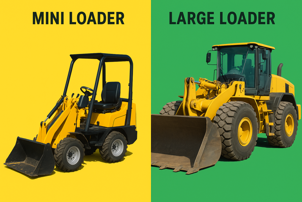 تفاوت مینی لودر و لودر بزرگ