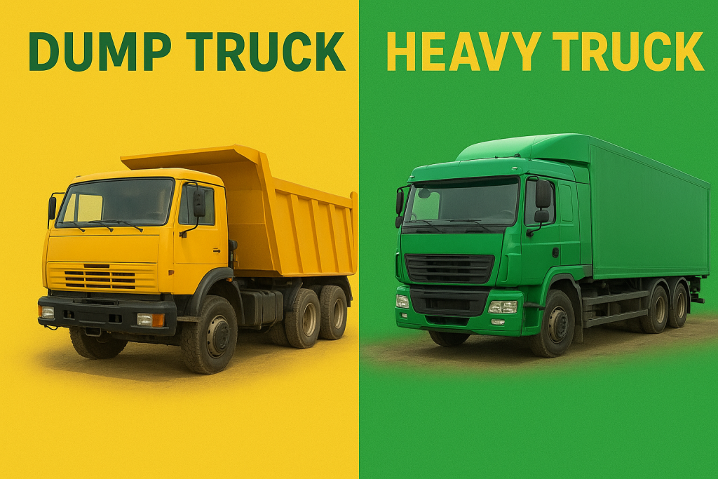 تفاوت کامیون کمپرسی و کامیون باری سنگین